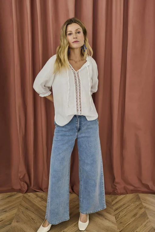 CRKiyo Linen blouse